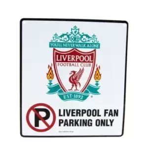 Image of Liverpool FC No Parking Sign (One Size) (White)