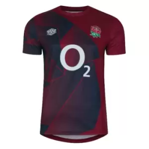 Image of 2023-2024 England Rugby Warm Up Jersey (Navy Blazer)