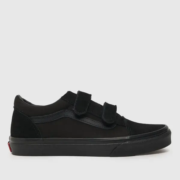 Image of Vans Black old skool v Youth trainers Black UK 4 (EU 36 1/2)