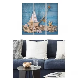 Image of MDF141633835 Multicolor Decorative MDF Painting (3 Pieces)