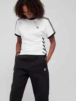 Image of adidas Originals Laced T-Shirt - White/Black, Size 14, Women