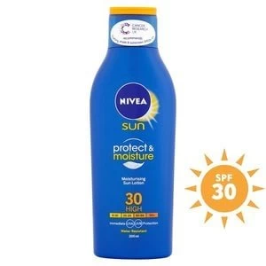 Image of Nivea Sun Protect and Moisture Sun Lotion SPF30 200ml