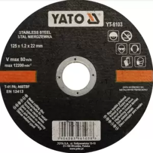 Image of YATO Cutting Disc, angle grinder YT-6103