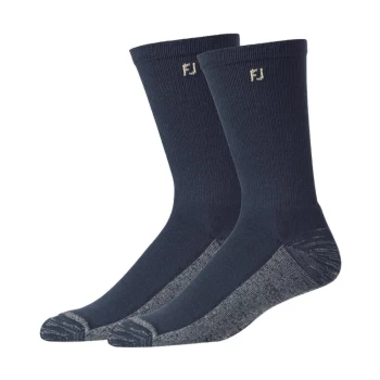 Image of Footjoy Pro Dry 2 Pack Crew Mens Socks - Navy