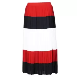 Image of Tommy Hilfiger CREPE PLEATED MIDI SKIRT womens Skirt in Multicolour - Sizes FR 34,FR 36,FR 40,FR 42