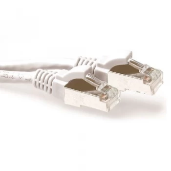 Image of Patch Cord RJ45 CAT.6a F/UTP LSZH Snagless White - 0.30 M Full Copper