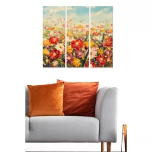 Image of MDF7168018 Multicolor Decorative MDF Painting (3 Pieces)