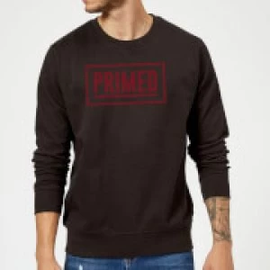 Image of Primed Boxed Logo Sweatshirt - Black - 5XL