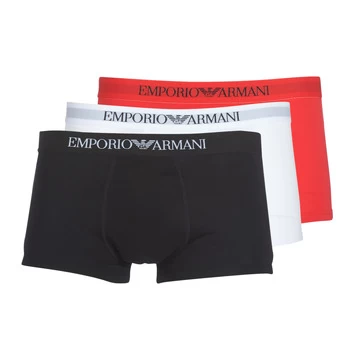 Image of Emporio Armani 3 Pack Cotton Trunks White/Red/Black Size XL Men