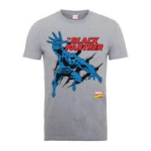 Image of Marvel Comics The Black Panther Mens Grey T-Shirt - M