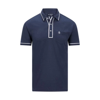 Image of Original Penguin Earl Polo Shirt - Black