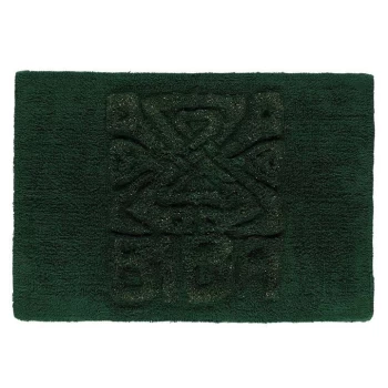 Image of Biba Bath Mat - Border Emerald