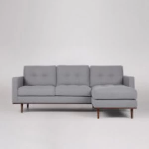 Image of Swoon Berlin Smart Wool Corner Sofa - Right Hand Side - Corner Sofa - Pepper