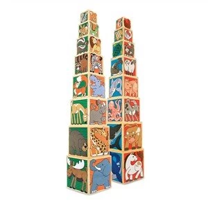 Image of Melissa and Doug Wooden Animal Nesting Blocks