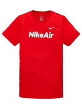 Image of Nike Sportswear Air Older Boys T-Shirt - Red