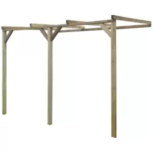 Image of Lean-To Pergola 2x3x2.2 m Wood Vidaxl Brown