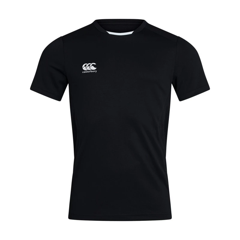 Image of Canterbury Club Dry T-Shirt in Black Size: 4 Years Black Unisex 4 Years