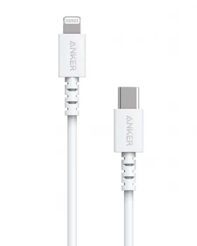 Image of Anker Powerline Select 0.9m USB C to Lightning Cable - White