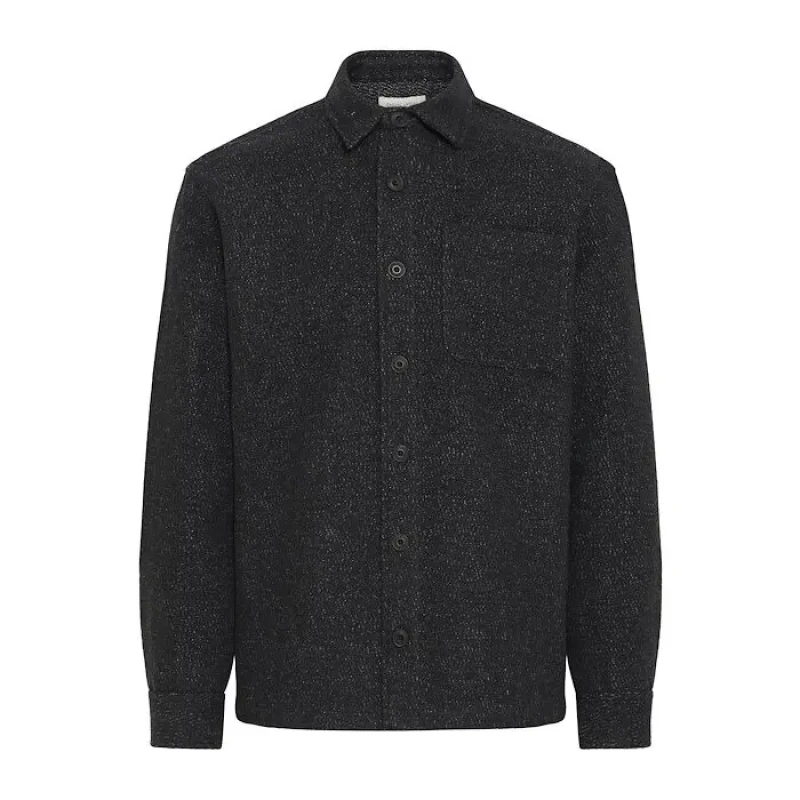 Image of casual friday Shirt Casual Friday Hagel Wool Noir Male L