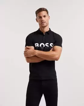 Image of BOSS Black Colourblock Logo Polo