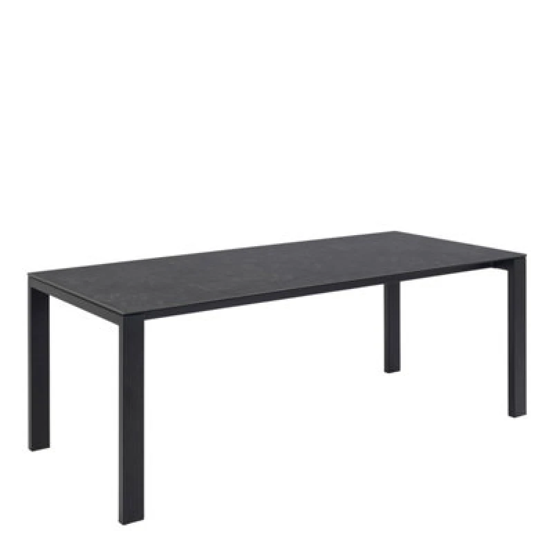 Image of Furniture To Go Brentford Matt Black Ceramic Dining Table