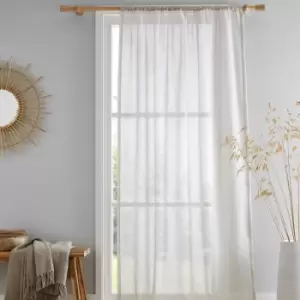Image of Drift Home Kayla Slot Top Voile Panel Natural