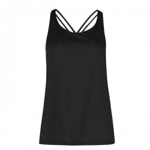 Image of adidas Womens Training Workout Tunic Tank Top - Black/White