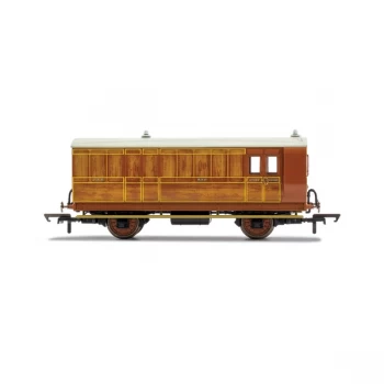Image of Hornby GNR, 4 Wheel Coach, Brake Baggage, 836 - Era 2 Model Train