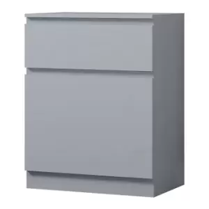 Image of Compact One Door Sideboard with One Drawer, Grey