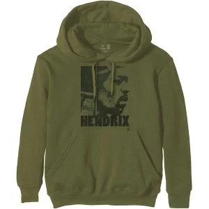 Image of Jimi Hendrix - Let Me Live Unisex X-Small Hoodie - Green