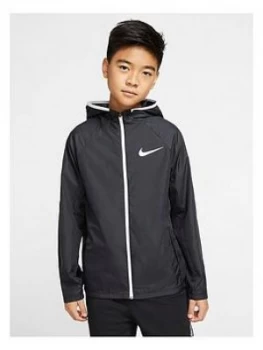 Image of Nike Boys Sport Woven Jacket - Black/White