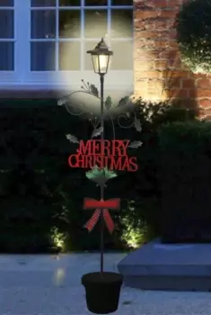 Image of Indoor / Outdoor 114cm Tall Christmas lantern light - Merry Christmas