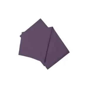 Image of Easy Care Minimum Iron Flat Sheet Single Mauve
