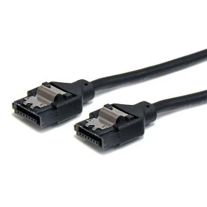 Image of StarTech 18" Latching Round SATA Cable