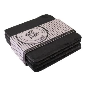 Image of Pack Of 4 Slate Drinks Coasters