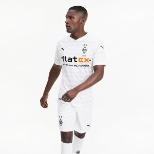 Image of PUMA Borussia Monchengladbach Home Replica Mens Jersey, White/Grey Violet, size Medium, Clothing