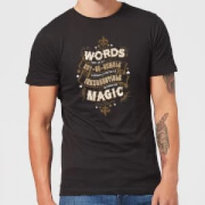 Image of Harry Potter Words Are, In My Not So Humble Opinion Mens T-Shirt - Black