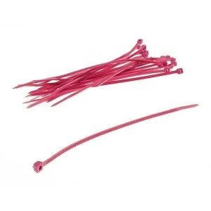 Image of Bitspower cable tie set 20 pieces 120mm UV Red