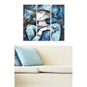 Image of MDF29511049 Multicolor Decorative MDF Painting (3 Pieces)