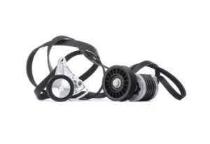 Image of GATES Poly V-Belt AUDI,VW K015PK1590 Ribbed Belt,V Ribbed Belt,Multi V Belt,Poly Belt,V-Ribbed Belt Set