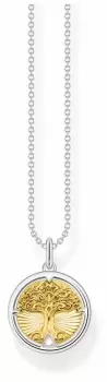 Image of Thomas Sabo KE2137-849-7-L45V Tree of Love Gold Plated Disc Jewellery