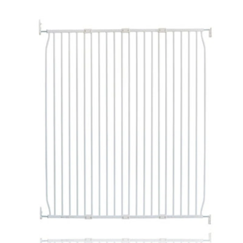 Image of Safetots Extra Tall Eco Screw Fit Baby Gate, White, 130Cm - 140Cm, Extra Tall Gate 100Cm In Height, Stair Gate For Baby