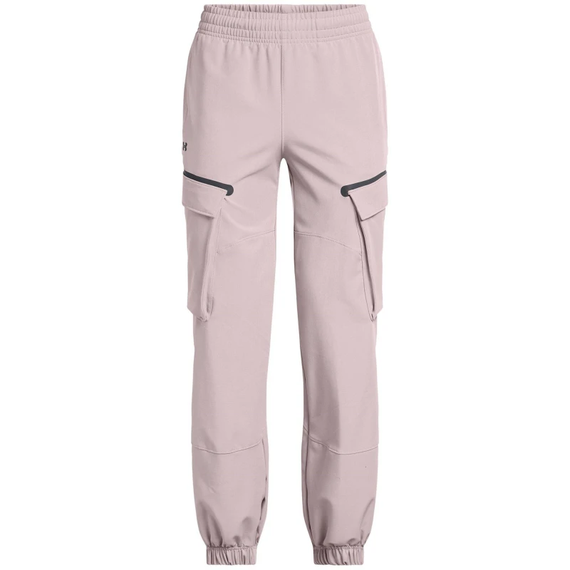 Image of Under Armour Womens Unstoppable Closed Hem Jersey Joggers Grey female 8 (XS)