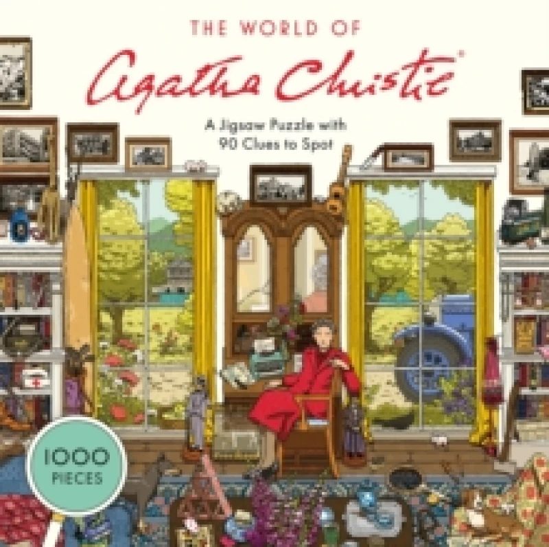 Image of The World of Agatha Christie: 1000 Piece Jigsaw : 1000 Piece jigsaw with 90 clues to spot: The perfect family gift for fans of Agatha Christie Jigsaw