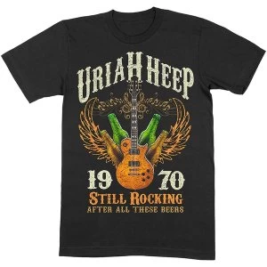 Image of Uriah Heep - Still Rocking Unisex Medium T-Shirt - Black