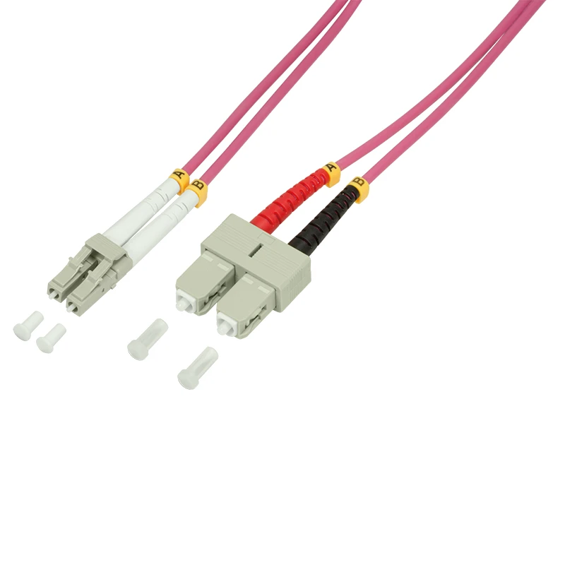 Image of LogiLink LC/SC. 2m InfiniBand/fibre optic cable Pink