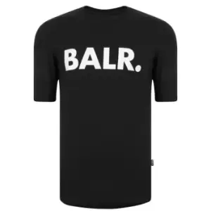 Image of BALR Logo Short Sleeved T Shirt - Black