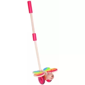 Image of Hape Wooden Butterfly Push & Pull Walking Toy