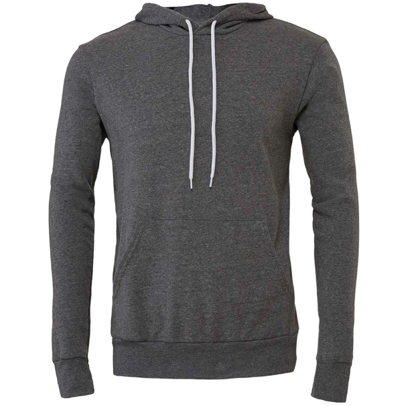 Image of Bella + Canvas Mens Polycotton Pullover Hoodie in Light Grey Size: XS Light Grey Male XS