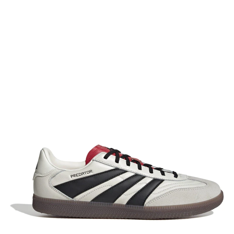 Image of adidas Mens Predator Freestyle Indoor Football Boots White/Blk/Ruby male 6 (39.3)